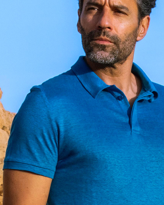 polo en lin homme