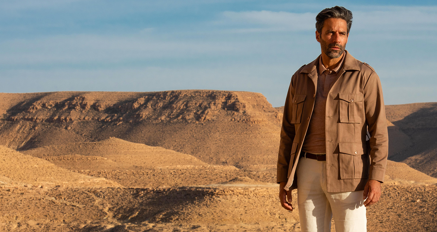 veste saharienne homme